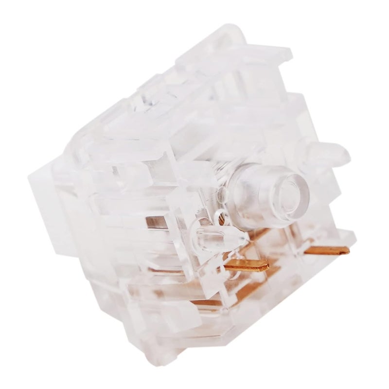MELETRIX WS Aurora Series Linear Mechanical Keyboard Switches 5 Pins PCB Mount Lubed Switches Clear(35pcs) - Image 3